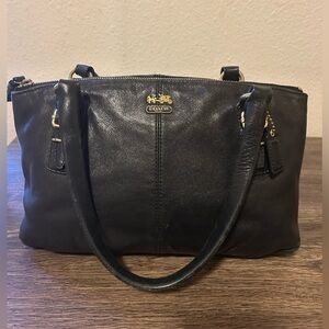 Coach Mini Madison Black Leather Handbag
